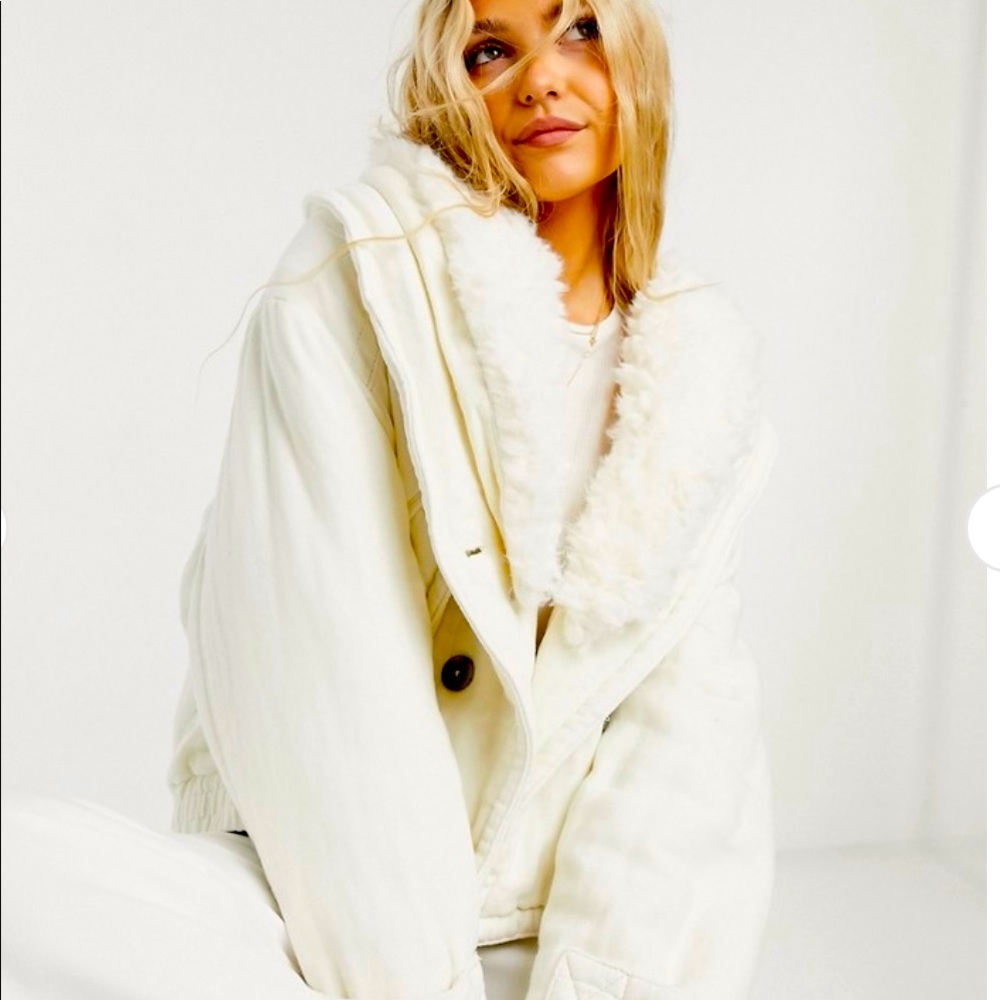 Free People Georgia Faux-Fur Jacket